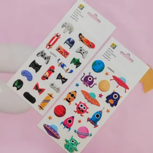 Custom Logo Decoration 3D PVC Foam Stickers Cartoon DIY Phone Decals