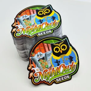 Custom Logo Design Eco-Friendly Glossy Matte UV Proof Printing Waterproof Cartoon Holographic PVC Vinyl Anime Business Promotion