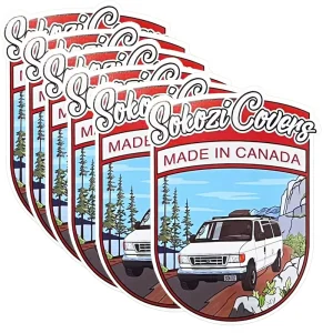 Custom Logo Design Waterproof Decals Printing Red Monsters Car Sticker Cartoon PVC Die Cut Vinyl Adhesive Labels