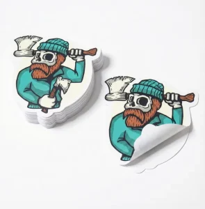 Custom Logo Die Cut Vinyl Holographic Sticker Waterproof Cartoon Sticker