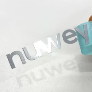 Custom Logo Foil Die Cut Waterproof Self Adhesive Branding Decal Transfer Sticker