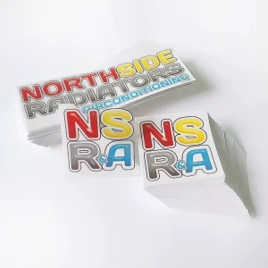 Custom Logo Full Color Transparent Waterproof Gloss Lamination Die Cut Eco PVC Stickers