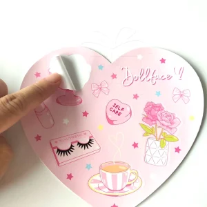 Custom Logo Kawaii Vinyl Makeup Kiss Cut Sticker Sheets