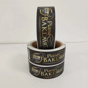 Custom Logo Label Print Product Roll Waterproof Vinyl Sticker Adhesive Label Sticker Packaging Labels