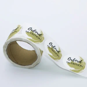 Custom Logo Label Sticker Print Adhesive Oil Proof Thank You Stickers Roll Packaging Labels for Beverage Use