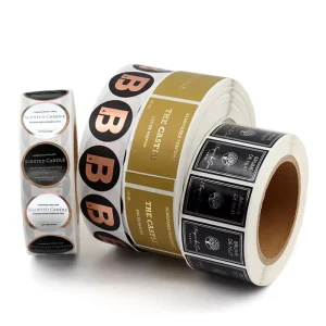 Custom Logo Label Sticker Print Adhesive Waterproof Vinyl Paper Round Thank You Stickers Roll Packaging Labels Custom Stickers
