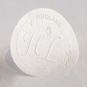 Custom Logo Labels Granular Texture Flower Shop Advertising Stickers UV Printing Bouquet Sealing Stickers