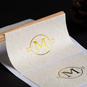 Custom Logo Perfume Bottle Sticker Labels Luxury Embossed Adhesive Sticker Roll