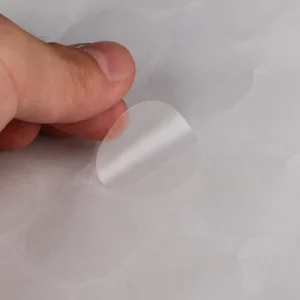 Custom Logo Print Transparent Seal Sticker Clear PVC Stickers