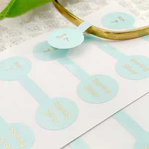 Custom Logo Print Waterproof UV Resistant Adhesive Stickers For Jewelry Sunglasses Cosmetics Skin Care Perfume