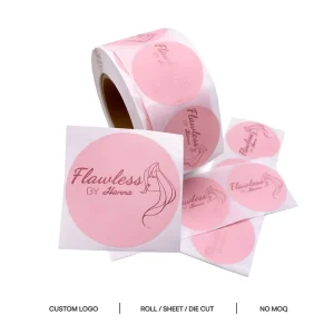 Custom Logo Printed Adhesive Stickers Branded Label Stickers Roll Packaging Labels for Industrial Use