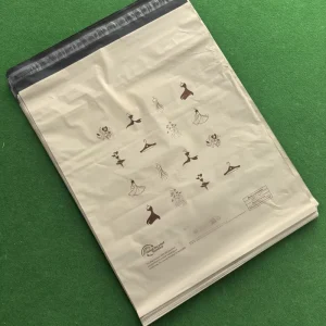 Custom Logo Printed Black Biodegradable Self Adhesive Seal for Poly Mailer Sustainable Shipping Bag for Shoes and Other Items
