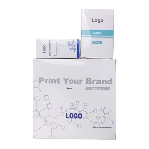 Custom Logo Printed Rigid Boxes for Peptid Vials 2ml/3ml/10ml Sizes Recyclable with Plastic Tray Packaging