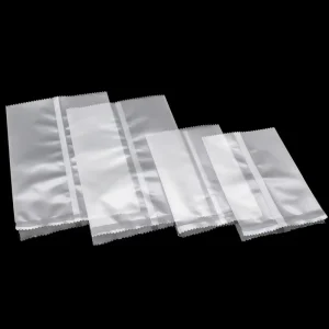 Custom Logo Printing Disposable Frosted Clear Plastic Candy Bags Heat Sealing Multi Purpose Biscuits Packaging Pouches