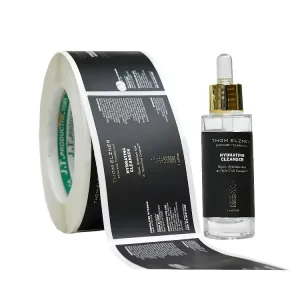 Custom Logo Printing Package Sheet Food Metallic Product Waterproof Adhesive Vinyl Sticker Roll Labels Stickers for Packaging