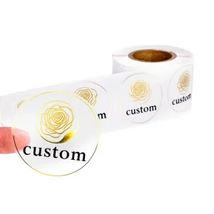 Custom Logo Printing Personalized Printed Adhesive Labels Transparent Waterproof FLabels or Packaging