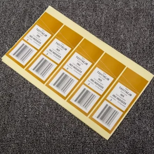 Custom Logo Printing Self Adhesive Vinyl Waterproof Lollipop Bottle Box Envelope Custom Wax Security Sealing Sticker