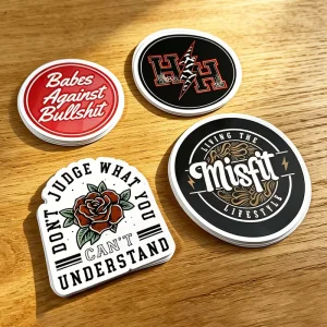 Custom Logo Printing UV Resistant Waterproof Glitter Die Cut Label Sparkle Holographic Vinyl PVC Sticker Packaging Labels