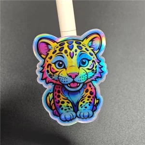 Custom Logo Printing Waterproof Vinyl Die Cut PVC PP Decal Laser Holographic Labels Hologram Stickers for Branding