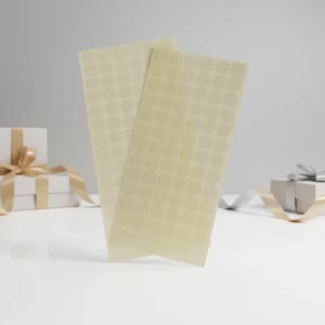 Custom Logo PrintingTransparent Round Adhesive Labels Waterproof Clear Stickers for Packaging Sealing