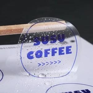 Custom Logo Self Adhesive Printing Transparent Clear Stickers Cosmetic Bottle Packing Waterproof Logo Labels