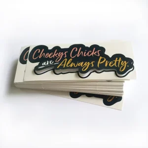 Custom Logo Self Adhesive UV Printed CMYK PMS Gloss Lamination Sticker Printing Service Die Cut Kiss Cut Eco Friendly Waterproof