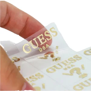 Custom Logo Stickers 3D Nickel Decal Label Stickers UV Resistant Waterproof Vinyl Metallic Labels for Ceramic Cups Glass Bottles
