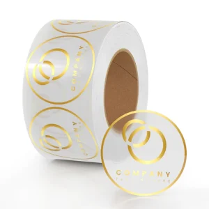 Custom Logo Stickers Waterproof Adhesive Labels for Business Branding