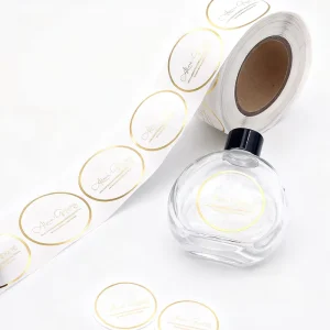 Custom Logo Stickers Waterproof Adhesive Labels for Business Branding