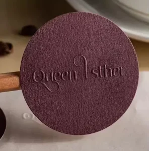 Custom Logo Texture Paper Self Adhere Emboss 3D Raised Sticker Color Printing Stickers Packing Labels