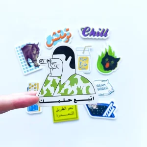 Custom Logo UV Resistant Promotional Stickers Waterproof Self Adhesive Vinyl PVC Die Cut Stickers for Outdoor Use