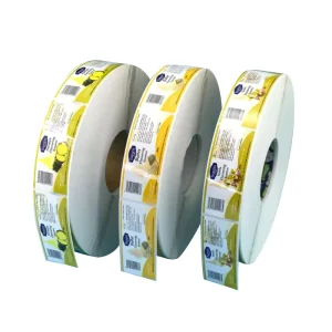 Custom Logo Waterproof Self Adhesive Label Custom Vinyl Sticker Printing Gold Foil PVC Roll Shipping Stickers