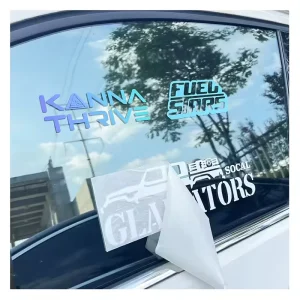 Custom Logo Waterproof Transfer Car Decals UV Resistant Transfer Vinyl Stickers for Car Window