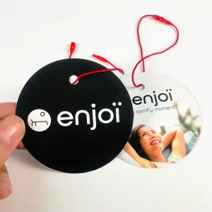 Custom Made Clothing Circular Shape Hang Tag Label for Wedding/party/birthday Heart Price Round Coated Paper Tag