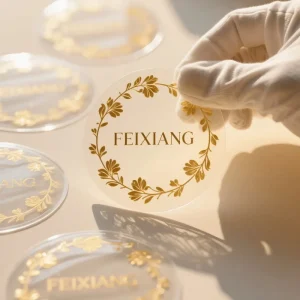 Custom-Made Transparent Stickers Small-Quantity Luxury Premium Free Design Customization Thank You Packaging Paper Stickers