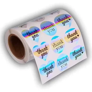 Custom Make Transparent Holographic Sticker Labels 3D Custom Laser Stickers