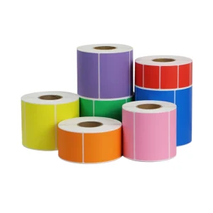 Custom Multicolor Vibrant Adhesive Labels Waterproof and Durable Recycled Stickers for Promotions
