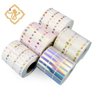Custom Name Tag Sticker Roll Popular Style Printing Cartoon Washable Name Label Sticker Roll
