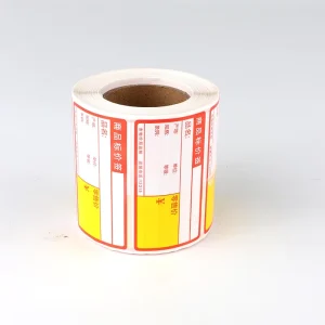 Custom OEM Product Packing Sticker Label Custom Color Thermal Label for Food logo Shipping Label Roll