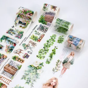 Custom PET Tape Transparent PET Washi Tape Sticker Rolls HD Digital Printing