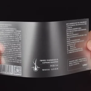 Custom PVC Adhesive Waterproof Self Responsive Sticker Label Custom Logo for Essential Oil Shampoo Skin Care Lotion Packaging