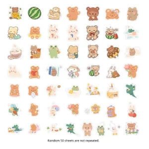 Custom PVC Cut Vinyl Cartoon Stickers Sheet for Decorative Stickers