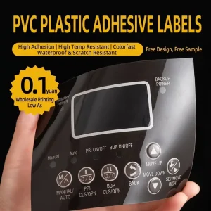 Custom PVC Film Adhesive Stickers QR Code Labels Warning Signs Transparent Matte finish Table Decals Custom Agriculture Use