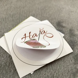 Custom PVC Printed Round Stickers Support Small Orders Personalized Design Waterproof and Scratch Resistant