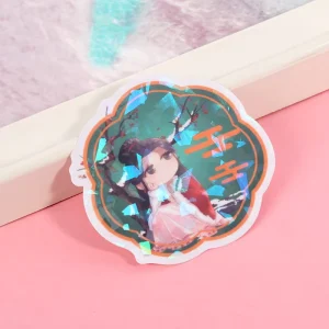 Custom PVC Wall Stickers Waterproof Logo Waterproof Fragile Label Clear Holographic Vinyl Sticker