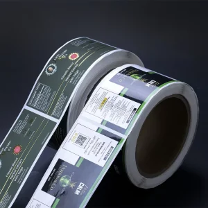 Custom Packaging Adhesive Product Bottle Gold Foil Label Roll Logo Chemical Vinyl Waterproof Printing Labels Stickers