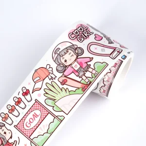 Custom Personalised Roll 10m 5m 3m 2m Length Kawaii Masking Paper Washi Tape Set Manufacturer
