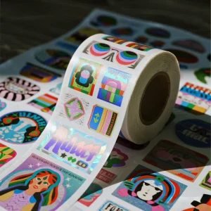 Custom Personalization Vinyl Sticker Rolls Washi Tape Factory Waterproof Stickers with Brand