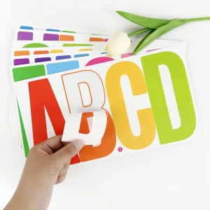 Custom Personalized Logo Adhesive Sticker Vinyl PVC Letter Die Cut Stickers For Promotion
