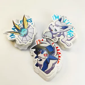 Custom Personalized Printing Adhesive Raised Spot UV Logo Sticker Labels Waterproof Vinyl PVC Letter Custom Die Cut Stickers